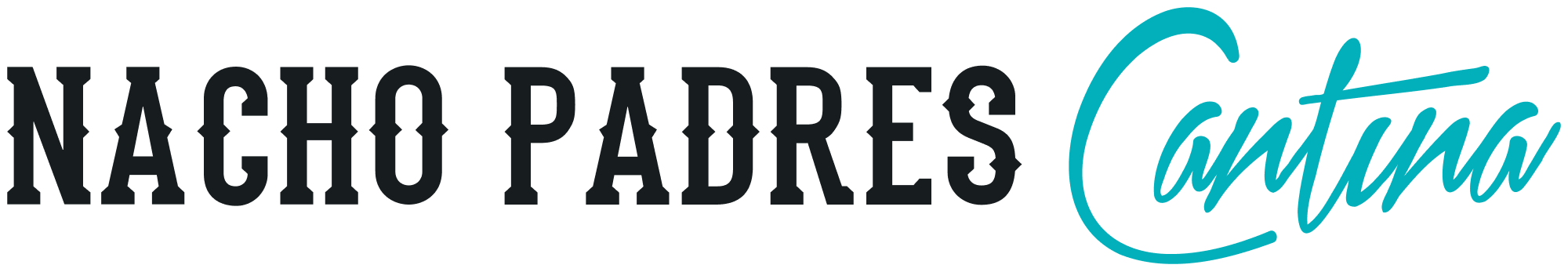 Nacho Padres - Inline Wordmark - Duotone - Untextured - For Lighter Applications@2x