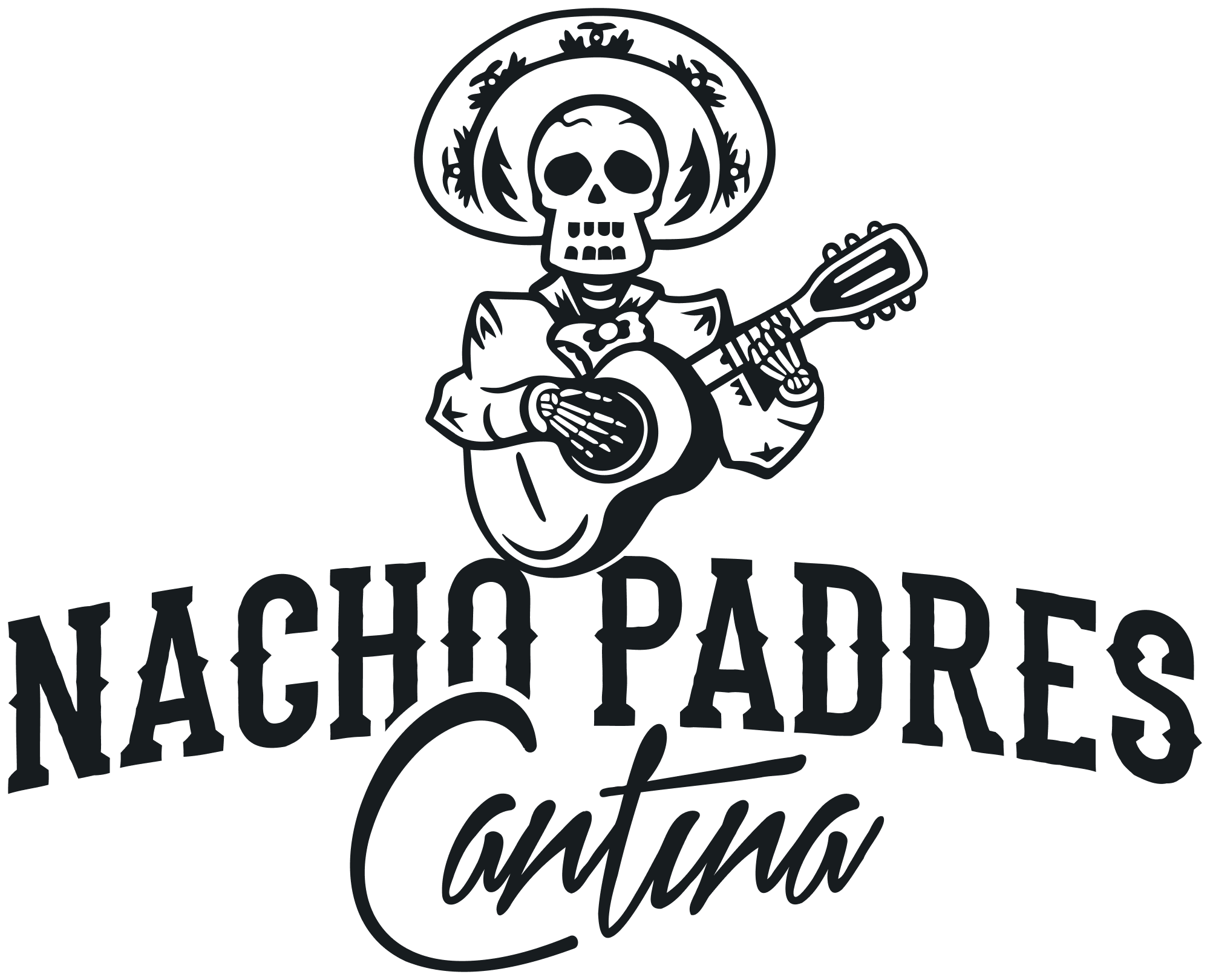 Nacho Padres - Logo - Black - Untextured - For Lighter Applications@2x