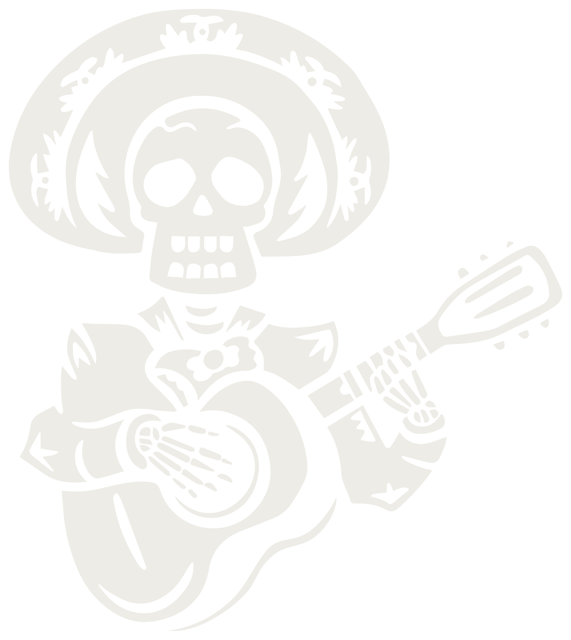 Nacho Padres - Mascot - White - For Darker Applications@2x