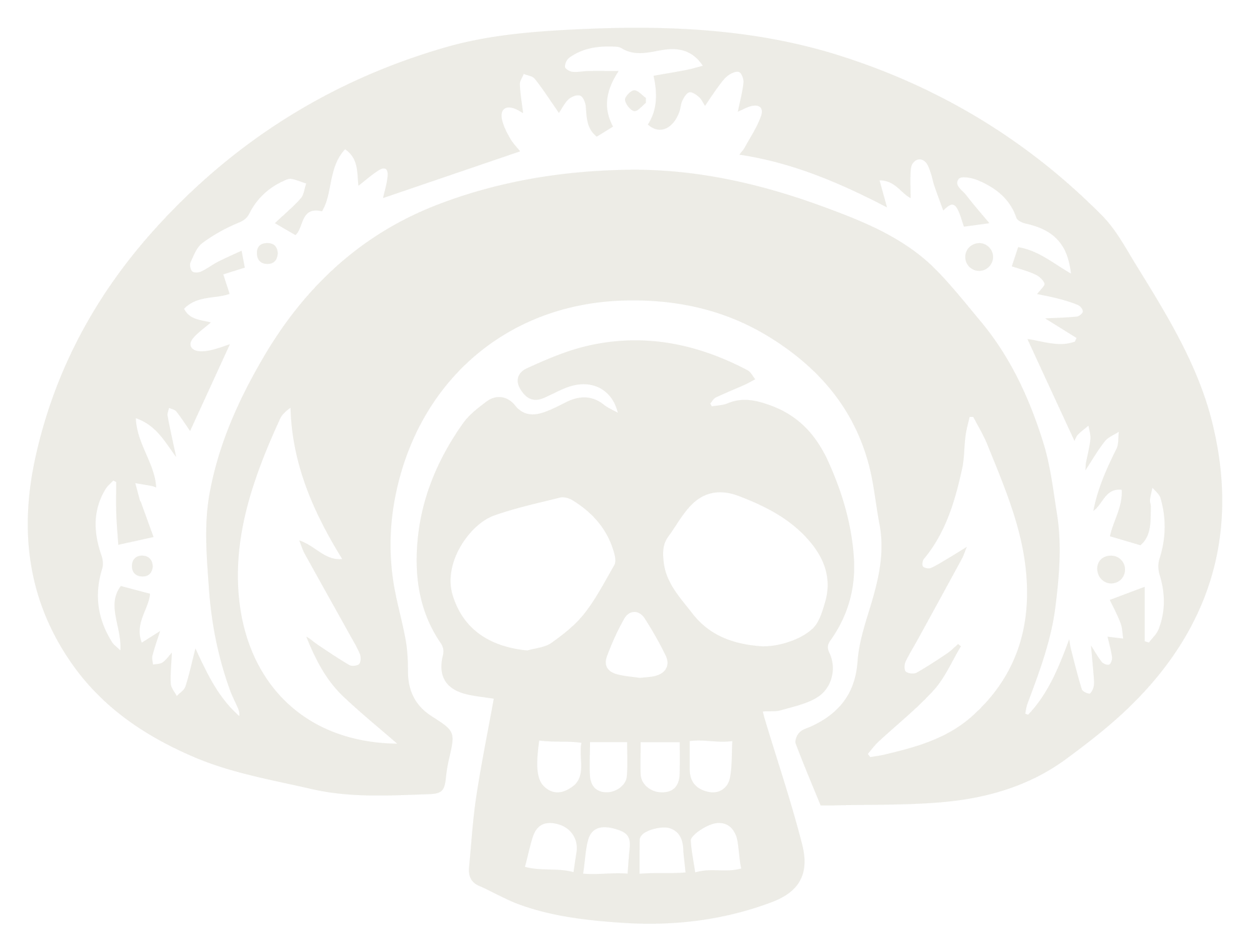 Nacho Padres - Mascot Head - White - For Darker Applications@2x