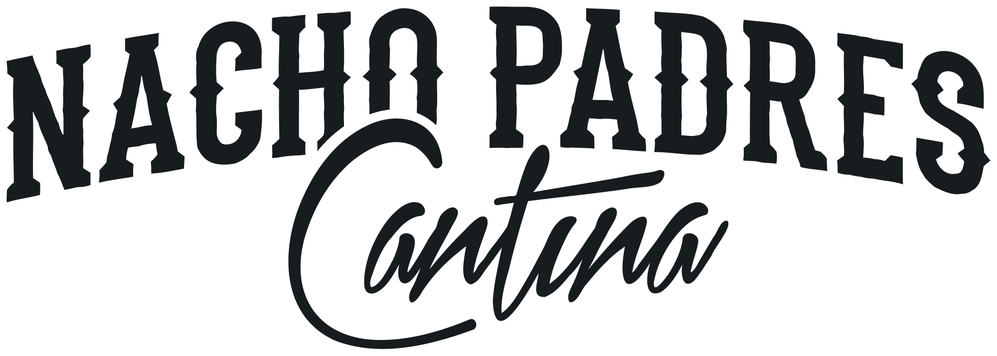 Nacho Padres - Wordmark - Black - Untextured - For Lighter Applications@2x