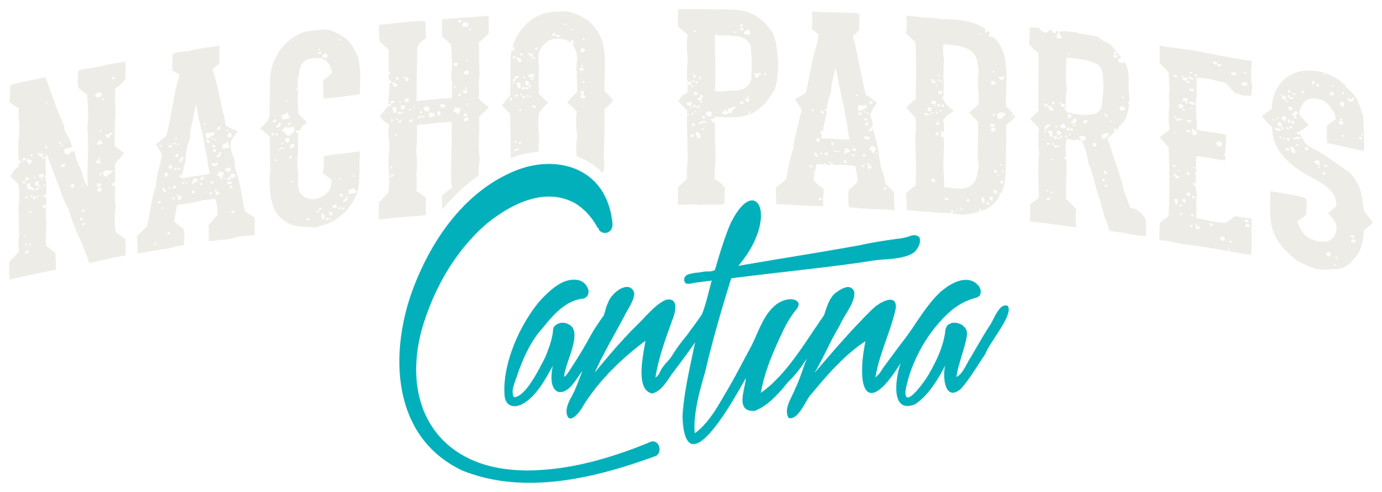 Nacho Padres - Wordmark - Duotone - Textured - For Darker Applications@2x